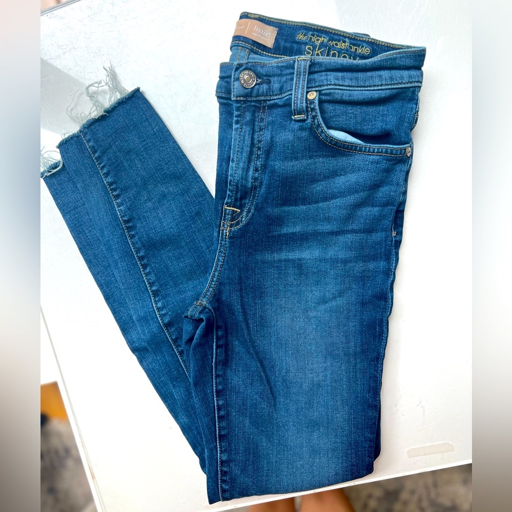 7forallmankind ankle cropped jeans - size 27